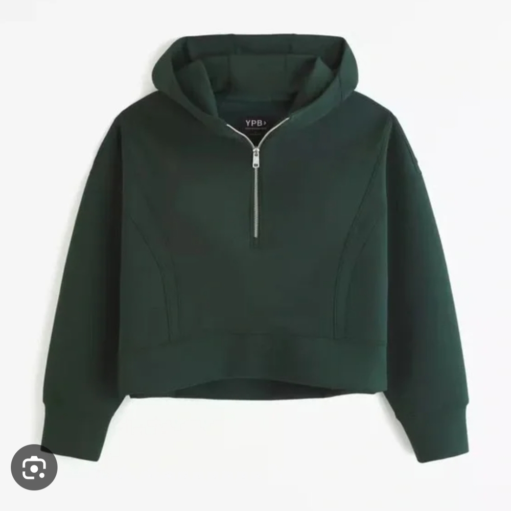 Abercrombie YPB NeoKnit Half Zip Hoodie Size Medium